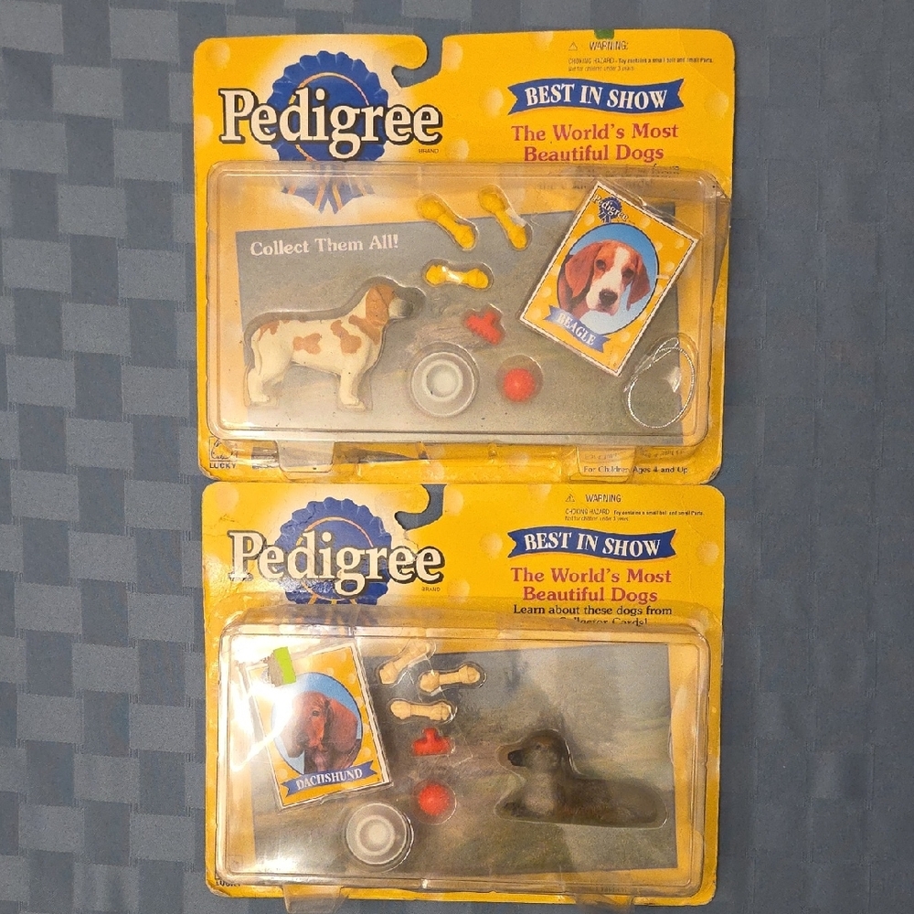 Pedigree Best in Show Dog Toy Sets (x2) - Vintage 90s, Brand New in Box